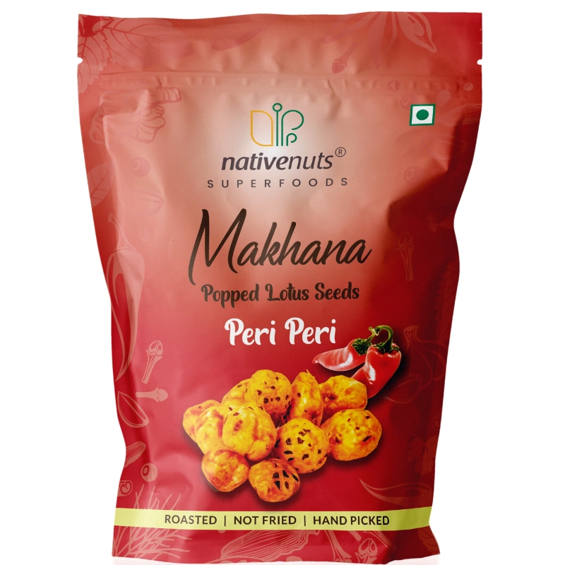 Nativenuts Makhana Peri Peri Standee Zip Pouch