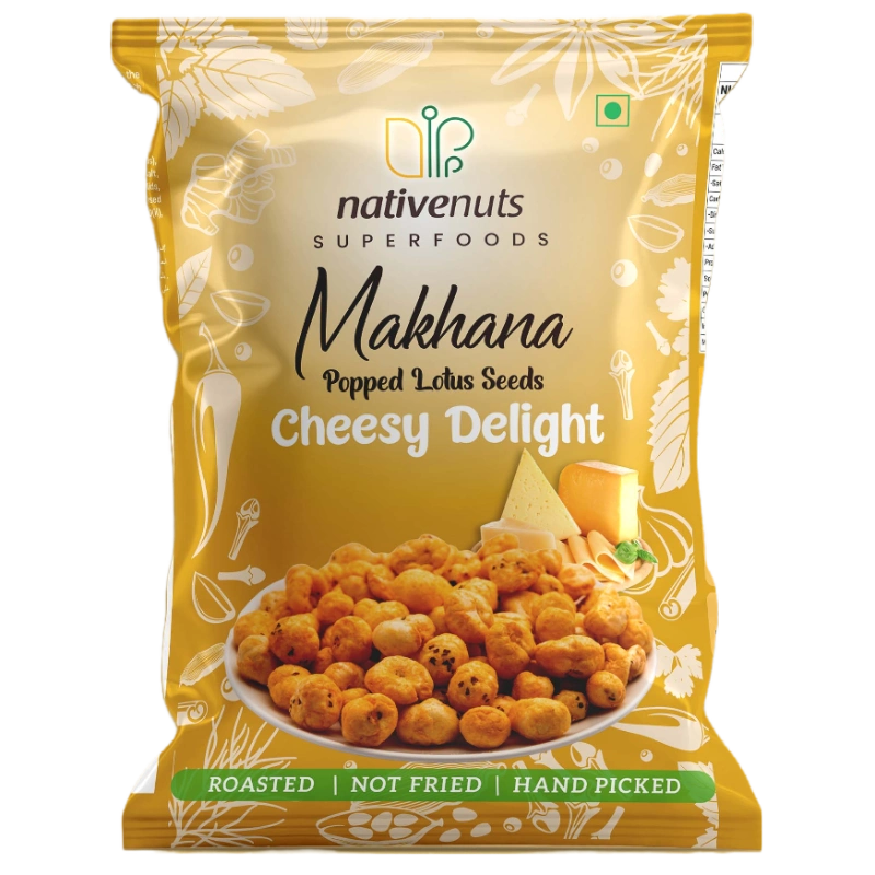 Nativenuts Makhana Cheesy Delight Pillow Pouch