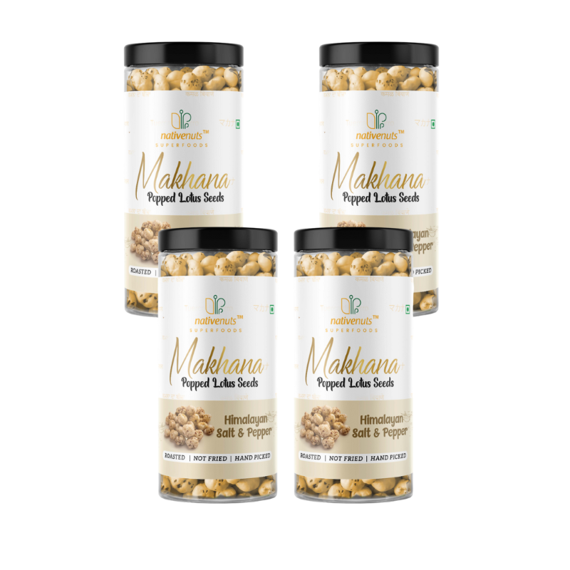 Nativenuts Makhana Himalayan Salt & Pepper Jar